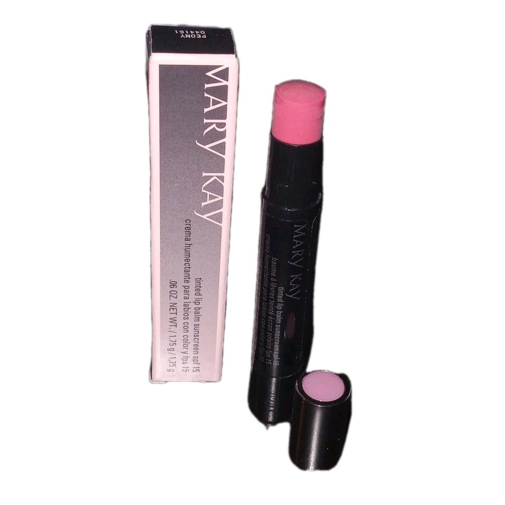 New Retired Mary Kay Tinted Lip Balm -‎ PEONY - Picture 2 of 4